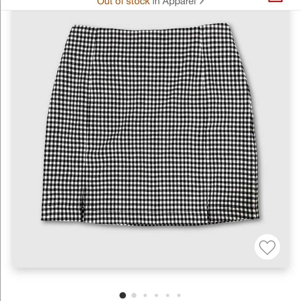 Gingham skirt